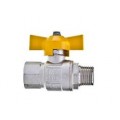 REGISTRO 1/2 NPT(E) X 1/2 NPT (I)  MANOPLA BORBOLETA